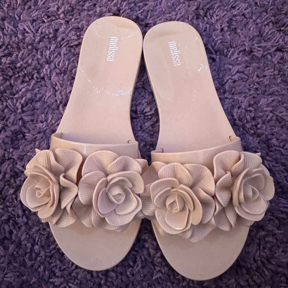 Melissa Babe Garden Slide in Light Pink